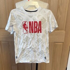 NBA Boys White and Red Logo T-Shirt